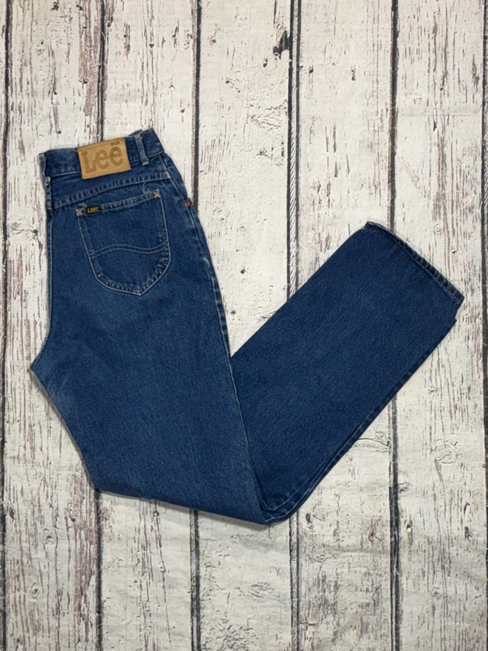 Lee Blue Denim Jeans Classic Fit Pants Women's